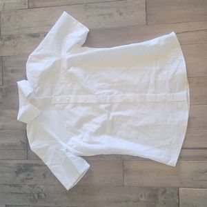 NEW Lands' End Women's White Button Down Shirt - "M" Monogram - Size XS